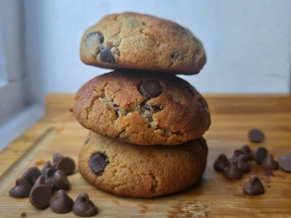 A small batch of hush cookies, baked at home.